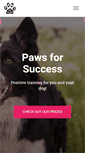 Mobile Screenshot of pawsforsuccess.co.uk
